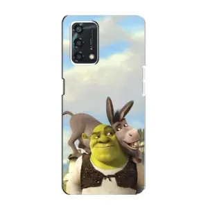 Чохол з мультфільмом Шрек на Oppo A95 (Шрек та Осел)
