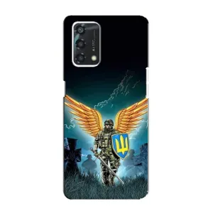 Чехлы с картинкой ЗСУ для Oppo A95 (AlphaPrint) (Солдат ЗСУ)