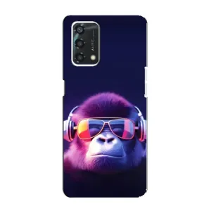 Чохол з Мавпами Oppo A95 - (AlphaPrint) (Стильна мавпа)