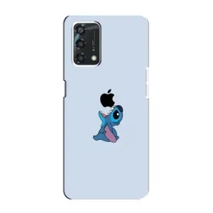 Чохол з принтом Стіч на OPPO A95 (Stitch apple)