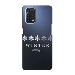 Зимні Чохли для Оппо А95 - прозорий фон (Winter loading)