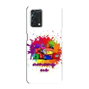 Чехол Амонг Ас для Oppo A95 (AlphaPrint) (Яркий АмонгАс)