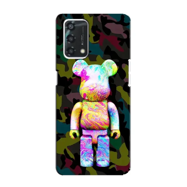 Чехол с принтом «Яркий Bearbrick» для OPPO A95
