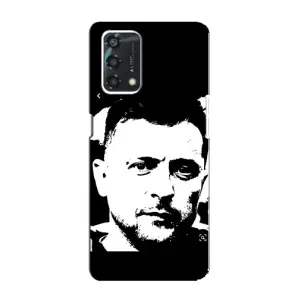 Чехол для Oppo A95 (AlphaPrint - с принтом Зеленского) (Зеленский АРТ)