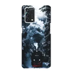 Новорічні, Святкові Чохли для Oppo A95 - 2024 год (Зимовий потяг)