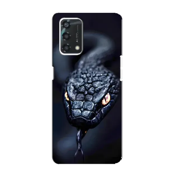 Чехол с принтом «Черная змея» для OPPO A95