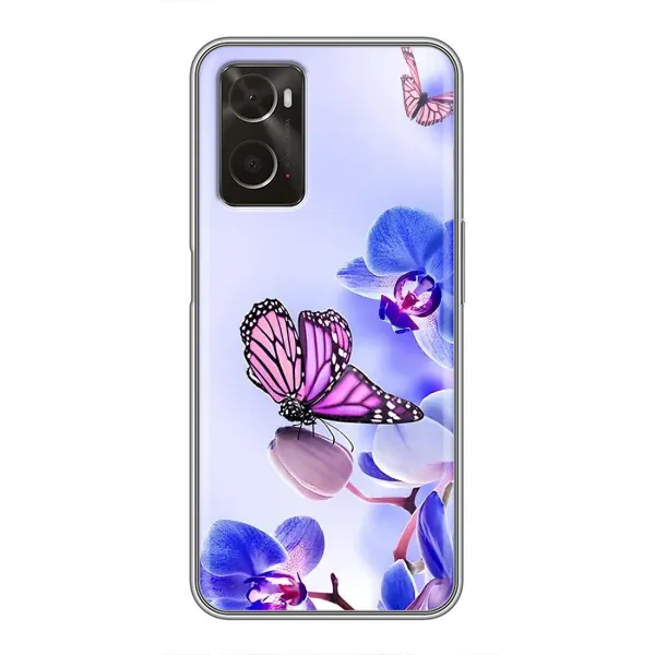 Чехол с принтом «Бабочка на цветочке» для OPPO A96 Чехол с принтом «Бабочка на цветочке» для OPPO A96