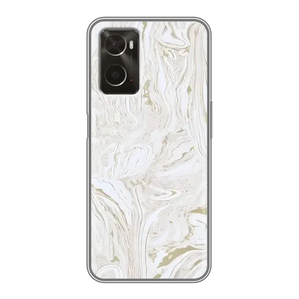 Чехол с принтом «Белый мрамор» для OPPO A96