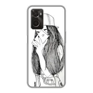Чехол с печатью для Oppo A96 - (Мода) (AlphaPrint) (Фото девочки)