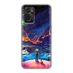 Космические Чехлы для Оппо А96 (VPrint) (Галактический вид)