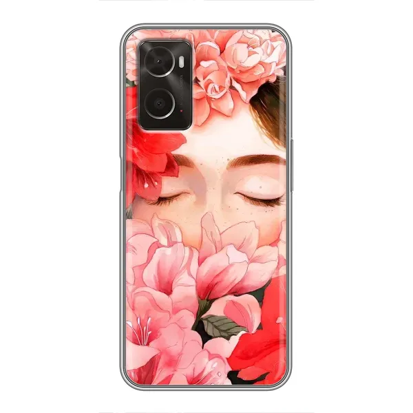 Чохол з принтом «Очі в квітах» для OPPO A96