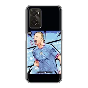 Чехлы с футболистом Ерлинг Холанд для Oppo A96 (AlphaPrint) (гол Эрлинг Холланд)