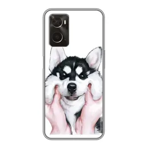 Чехол с Хаски для Oppo A96 - (AlphaPrint)