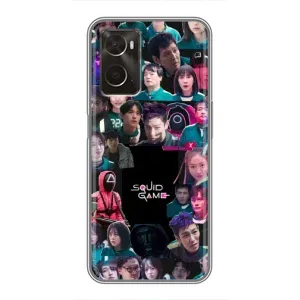 Чохол з принтом «Колаж Гра кальмара» для OPPO A96