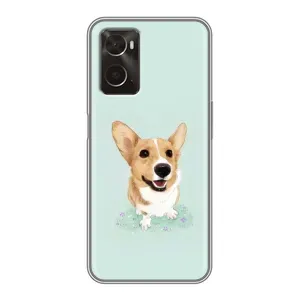 Чехлы с собаками для Oppo A96 (VPrint) (Корги)