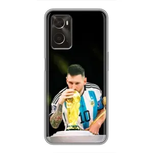 Чехлы для Oppo A96 (Leo чемпион) (AlphaPrint) (Кубок Месси)