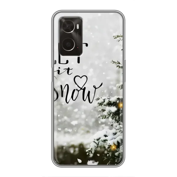 Чехол с принтом «Let it snow» для OPPO A96 Чехол с принтом «Let it snow» для OPPO A96