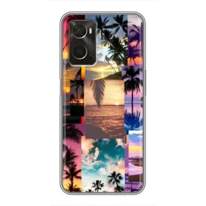 Силиконовый чехол с КАРТИНКАМИ лето для Oppo A96 (AlphaPrint) (Летний отпуск)