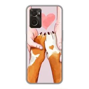 Чехлы с собаками для Oppo A96 (VPrint) (Любовь к собакам)