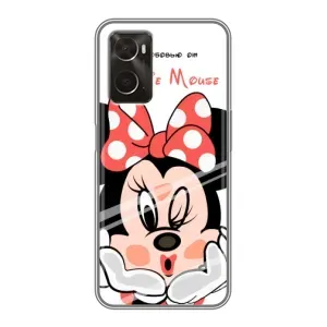 Эксклюзивный чехол для Oppo A96 (AlphaPrint - Мультяшные) (Маус Минни)