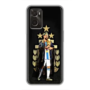 Чехлы для Oppo A96 (Leo чемпион) (AlphaPrint) (Месси Король)