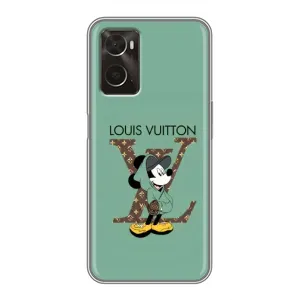 Чехлы Луи Витон для Oppo A96 (AlphaPrint - LOUIS VUITTON) (Микки Маус LV)