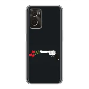 Чехлы (ART) Цветы на Oppo A96 (VPrint) (Неожиданные цветы)