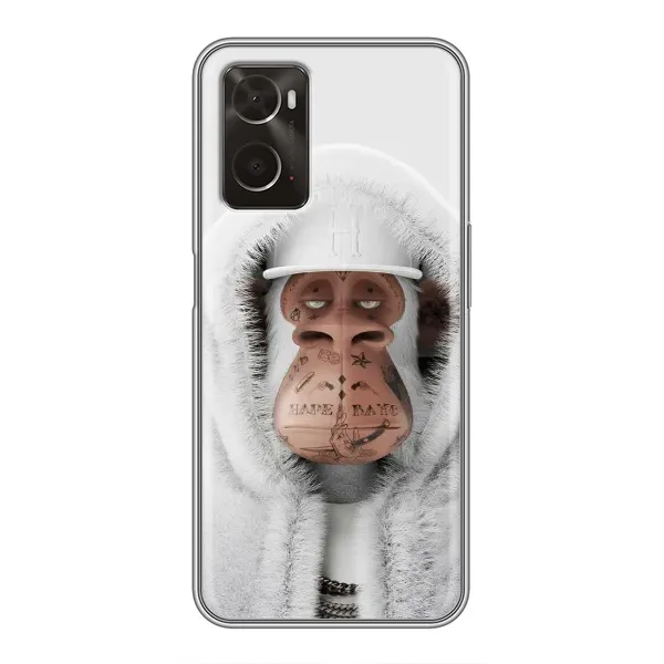 Чехол с принтом «обезьяна NFT в тату» для OPPO A96