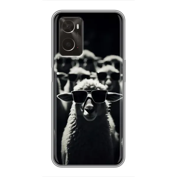 Чехол с принтом «Овечка в очках» для OPPO A96