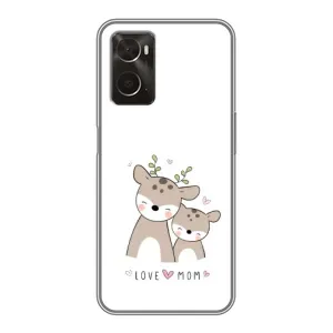 Чехол с принтом «Оленята мама и малыш» для OPPO A96