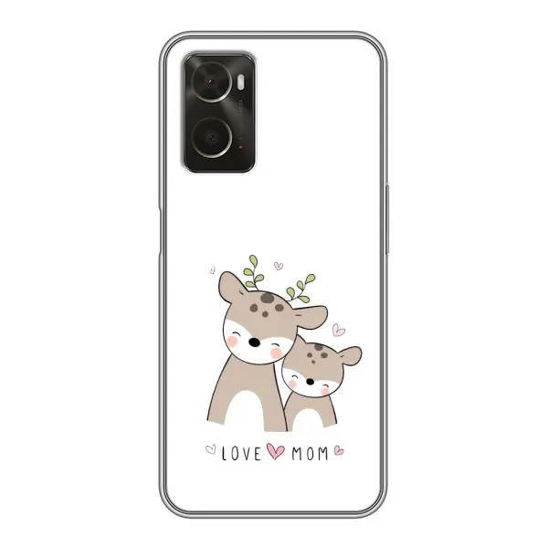 Чехол с принтом «Оленята мама и малыш» для OPPO A96