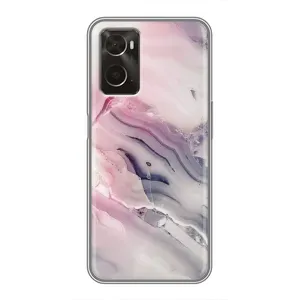 Мраморный чехол на Oppo A96 (VPrint) (Пурпурный Мрамор)