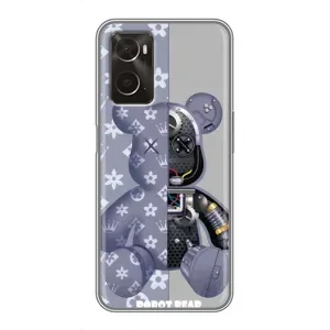 Крутые Чехлы Луи Виттон для Oppo A96 (AlphaPrint) (Робот Мишка)