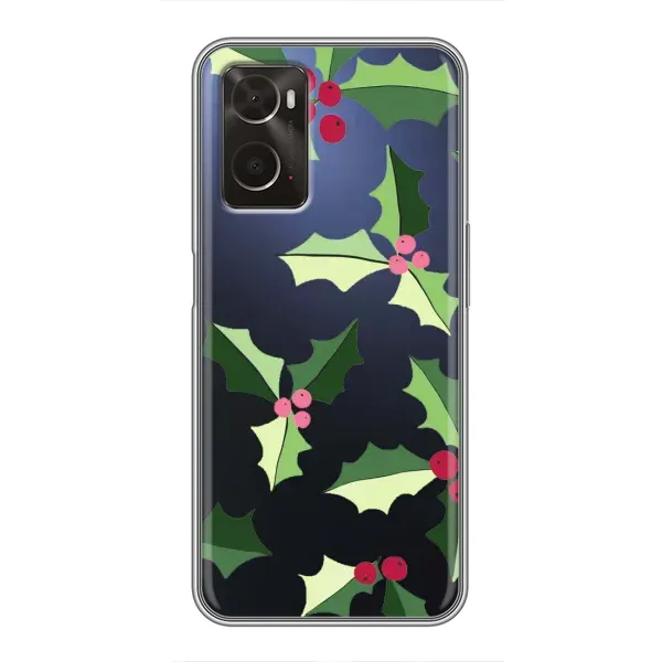 Чехол с принтом «Рождественский фон» для OPPO A96