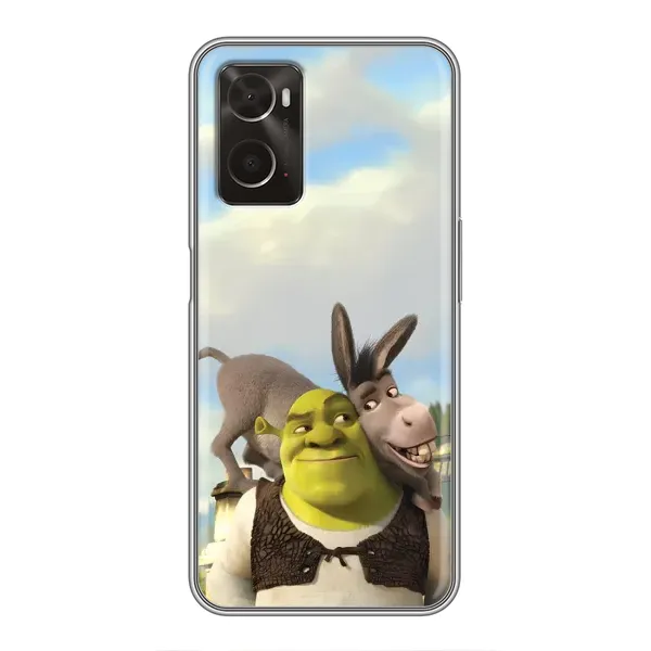 Чохол з принтом «Шрек та Осел» для OPPO A96