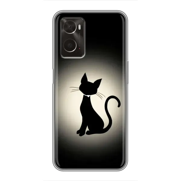 Чехол с принтом «Силуэт котика» для OPPO A96