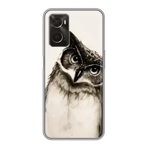 Чехол с птицами на Oppo A96 (VPrint) (Сова)