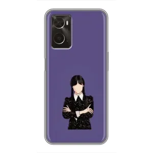 Чохли Венсдей на Oppo A96 Уенсдей (AlphaPrint) (Венздей у чорному)