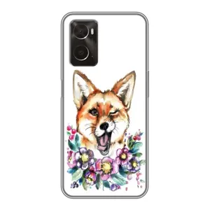 Чехлы с картинкой Лисички для Oppo A96 (VPrint) (Веселая лисичка)