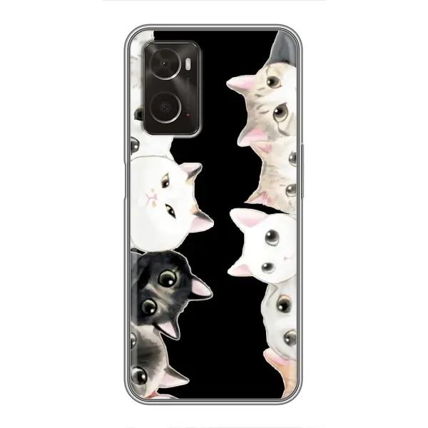 Чехол с принтом «Взгляд котов» для OPPO A96 Чехол с принтом «Взгляд котов» для OPPO A96