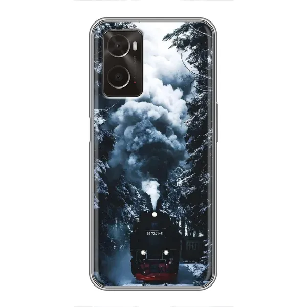 Чехол с принтом «Зимний поезд» для OPPO A96 Чехол с принтом «Зимний поезд» для OPPO A96