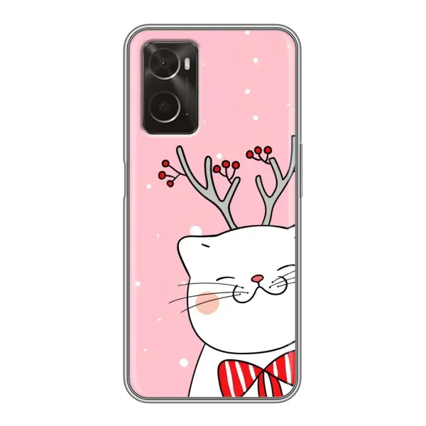 Чехол с принтом «Зимний кот» для OPPO A96 Чехол с принтом «Зимний кот» для OPPO A96