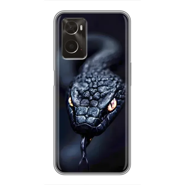 Чехол с принтом «Черная змея» для OPPO A96
