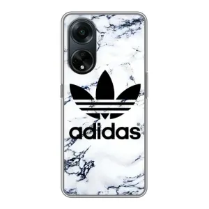 Чохли Адидас для Oppo A98 (AlphaPrint) (Адідас на мраморі)