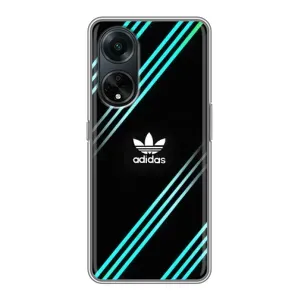 Чохли Адидас для Oppo A98 (AlphaPrint) (Адідас з полосами)