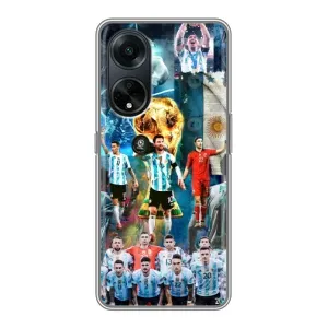 Чехлы Месси для Oppo A98 (AlphaPrint) (Аргентина Месси)
