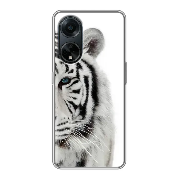 Чехол с принтом «Белый Тигр» для OPPO A98