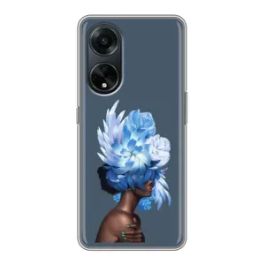 Чехлы (ART) Цветы на Oppo A98 (VPrint) (Квіти на голові)