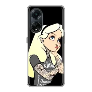 Чохол з друком для Oppo A98 - (Мода) (AlphaPrint) (Дівчина в тату)