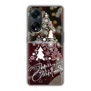 Рождественские Чехлы для Oppo A98 (VPrint) (Елочка узорная)
